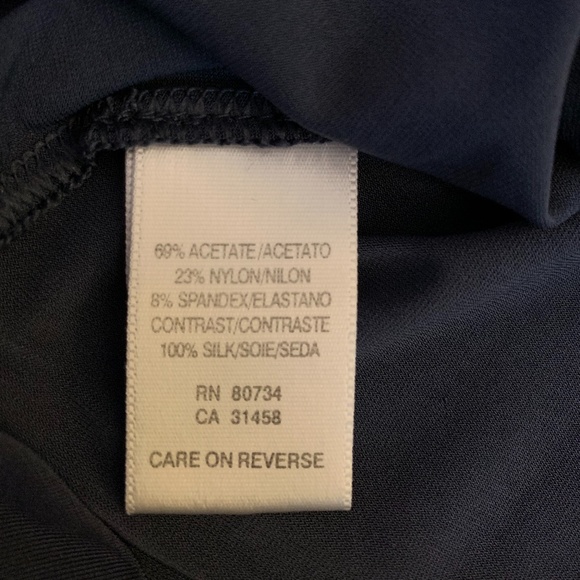 BCBGMaxAzria Black Wide V-Neck Long Sleeves Blouse - Picture 7 of 9